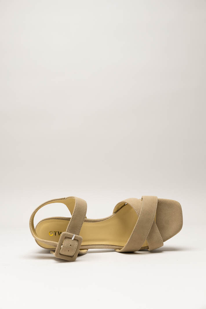 Beige Sandaal hak image