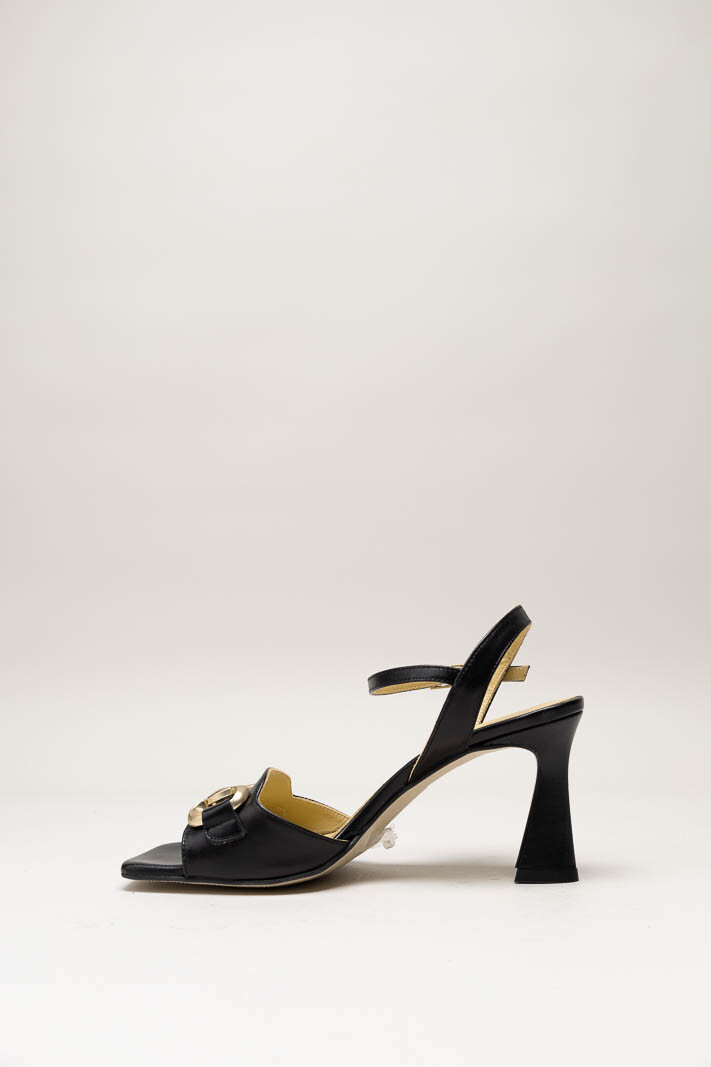 Zwart Sandaal hak image