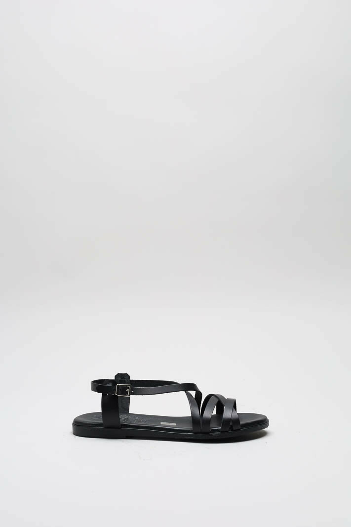 Zwart Sandaal plat