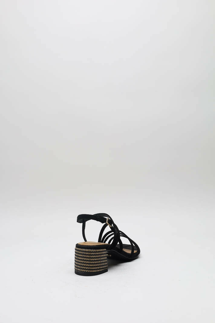 Zwart Sandaal hak image