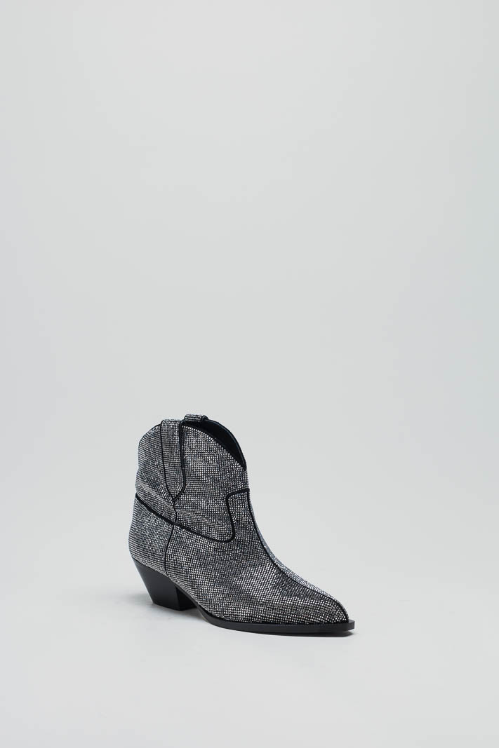 Zwart Enkellaars hak