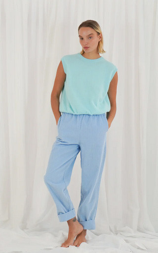 Watergroen Debardeur