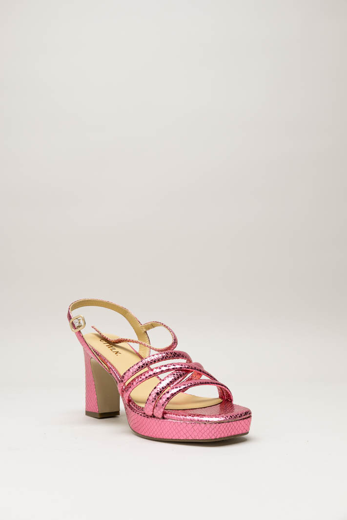 Roze Sandaal hak