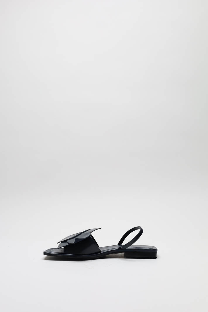 Donkerblauw Sandaal plat image