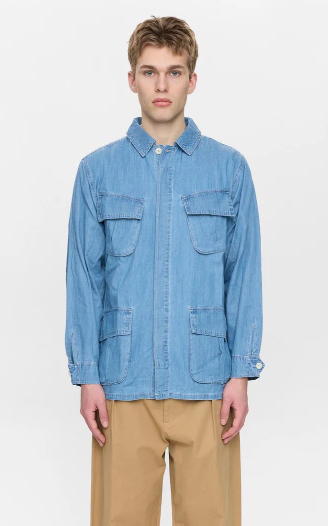 Lichtblauw Overshirt
