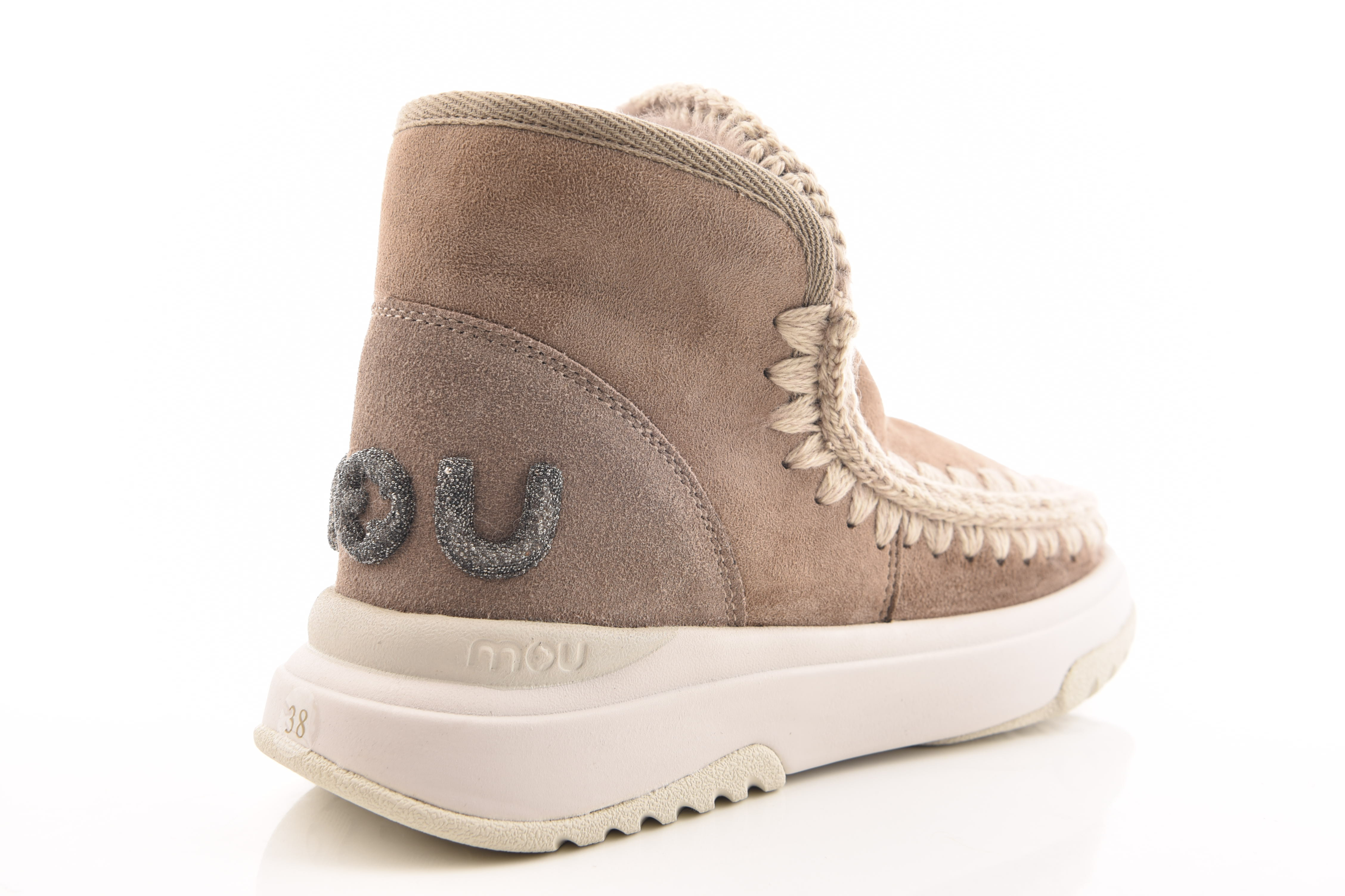 Taupe Enkellaars plat image