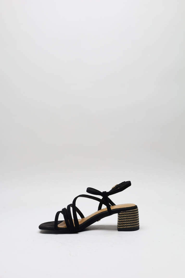 Zwart Sandaal hak image