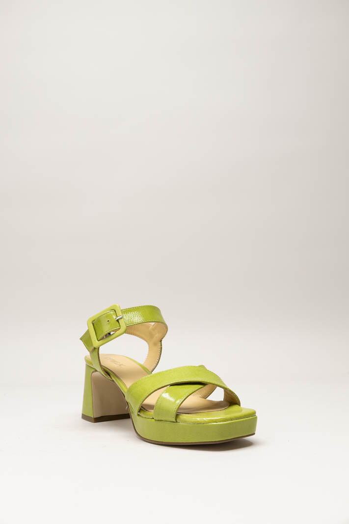 Groen Sandaal hak