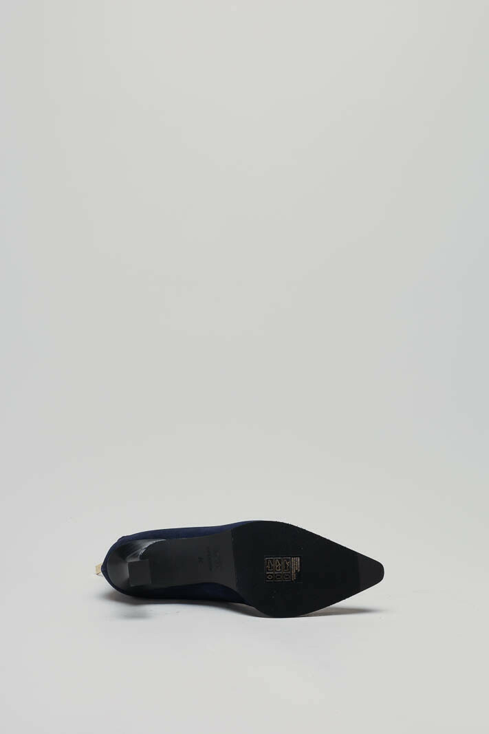 Donkerblauw Enkellaars hak image