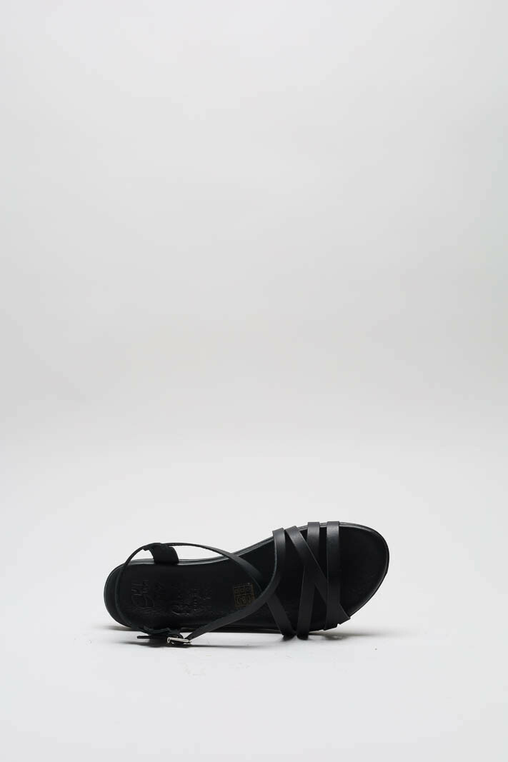 Zwart Sandaal plat image