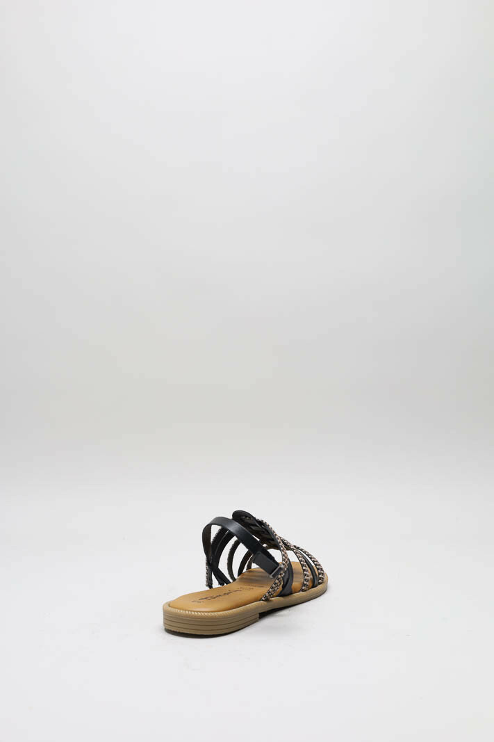 Zwart Sandaal plat image