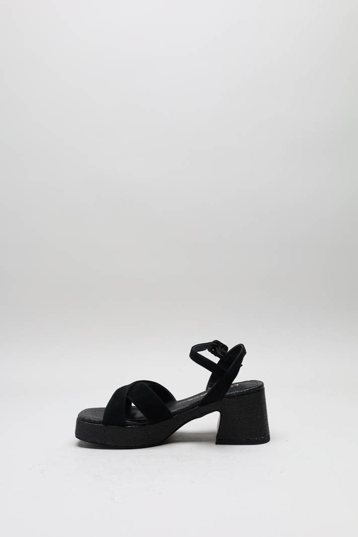 Zwart Sandaal hak image
