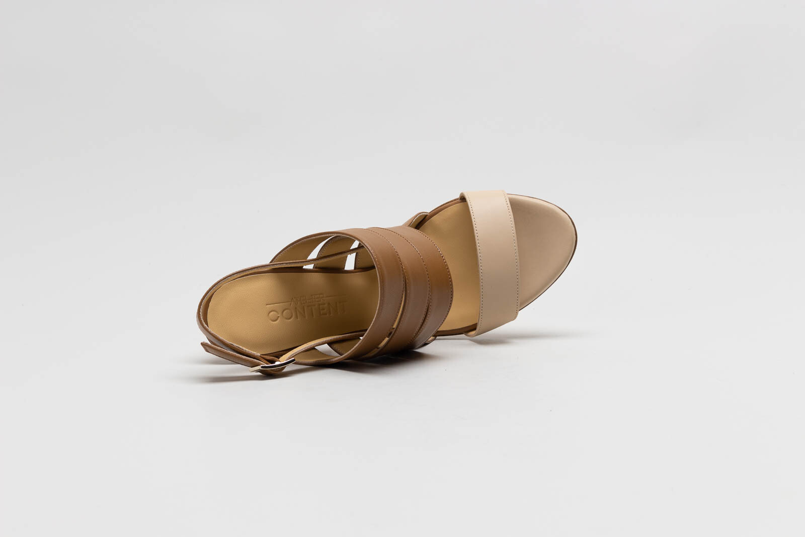 Cognac Sandaal hak image