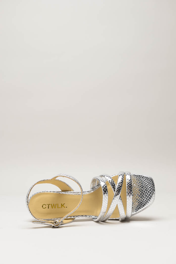 Zilver Sandaal hak image