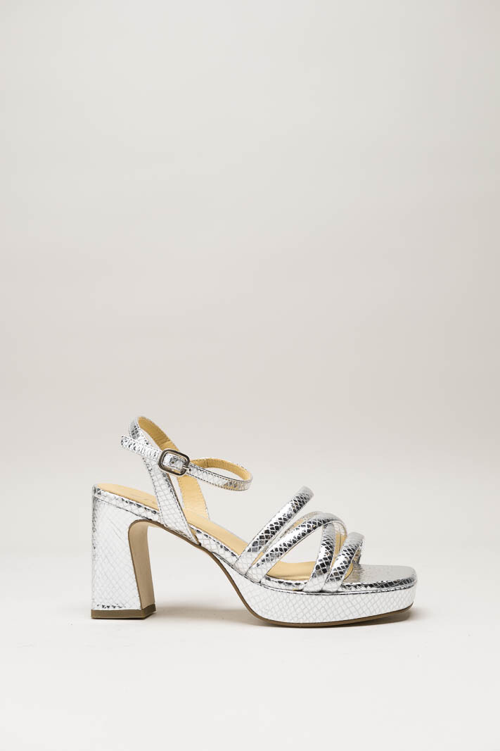 Zilver Sandaal hak