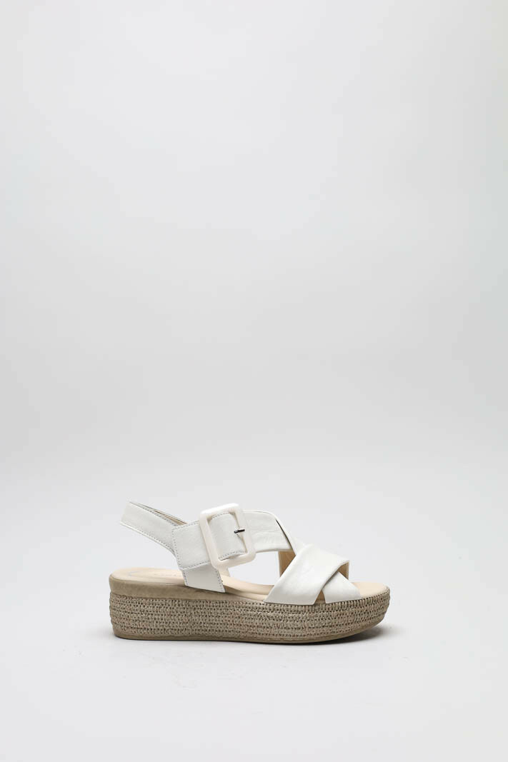 Ecru Sandaal plat