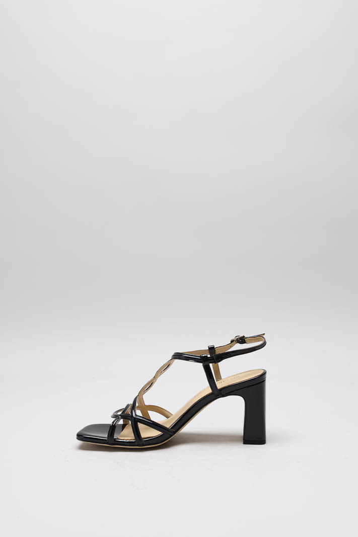 Zwart Sandaal hak image