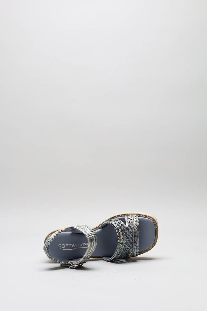 Blauw Sandaal hak image