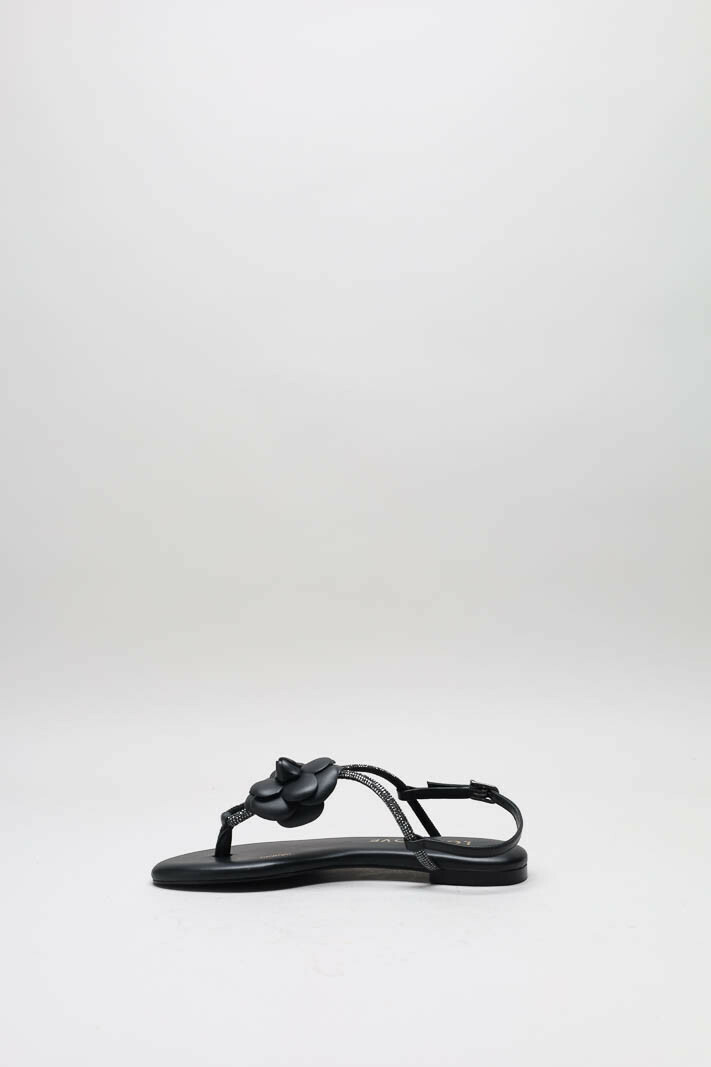 Zwart Sandaal plat image