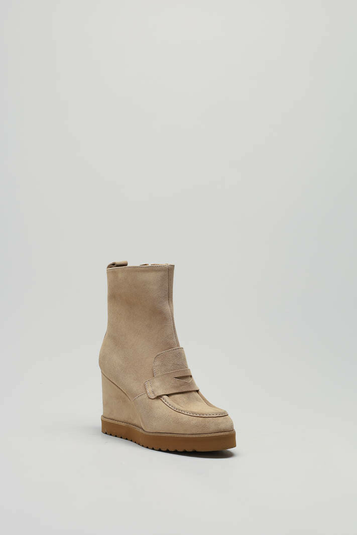 Beige Enkellaars hak image