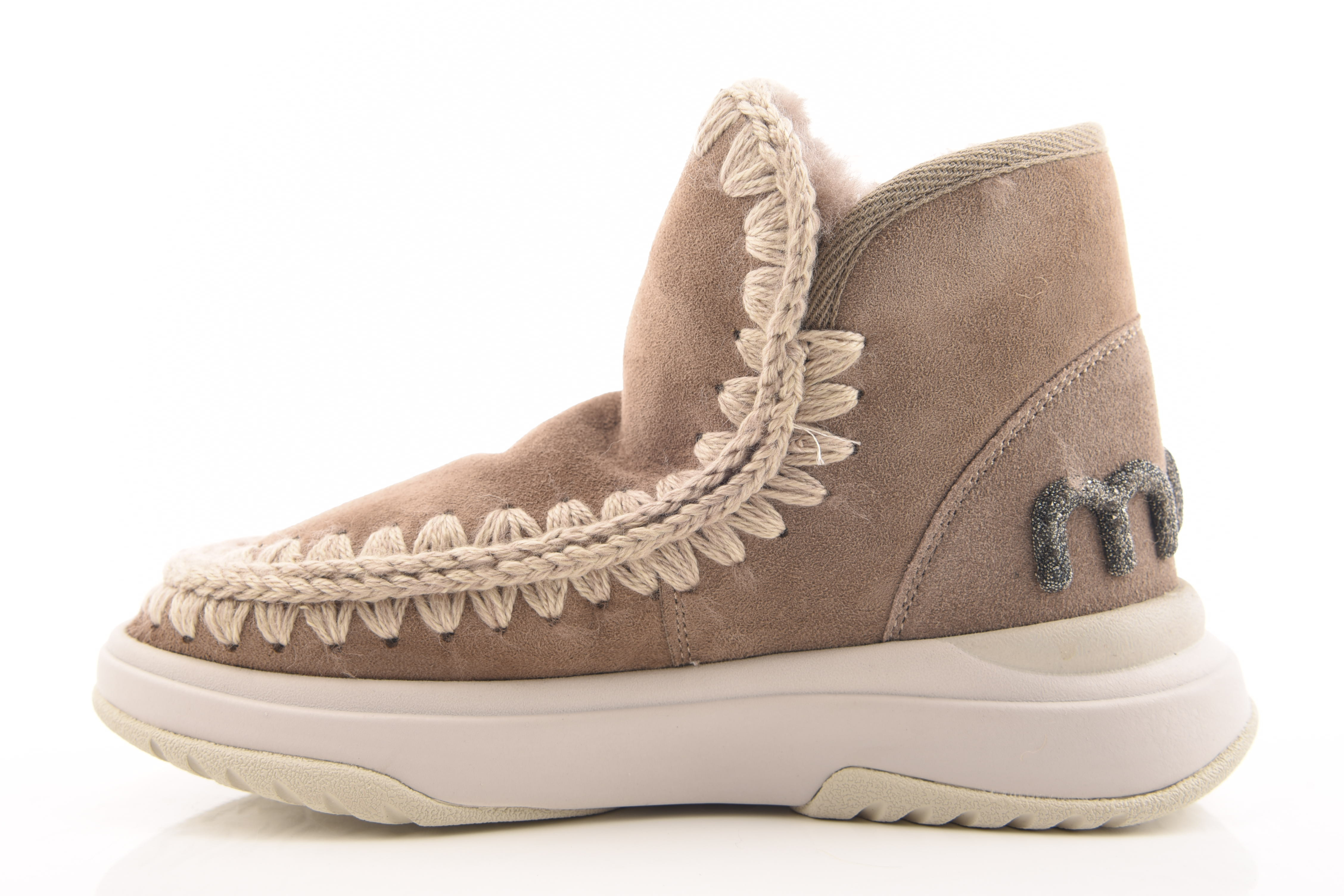 Taupe Enkellaars plat