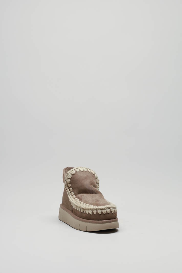 Taupe Enkellaars plat
