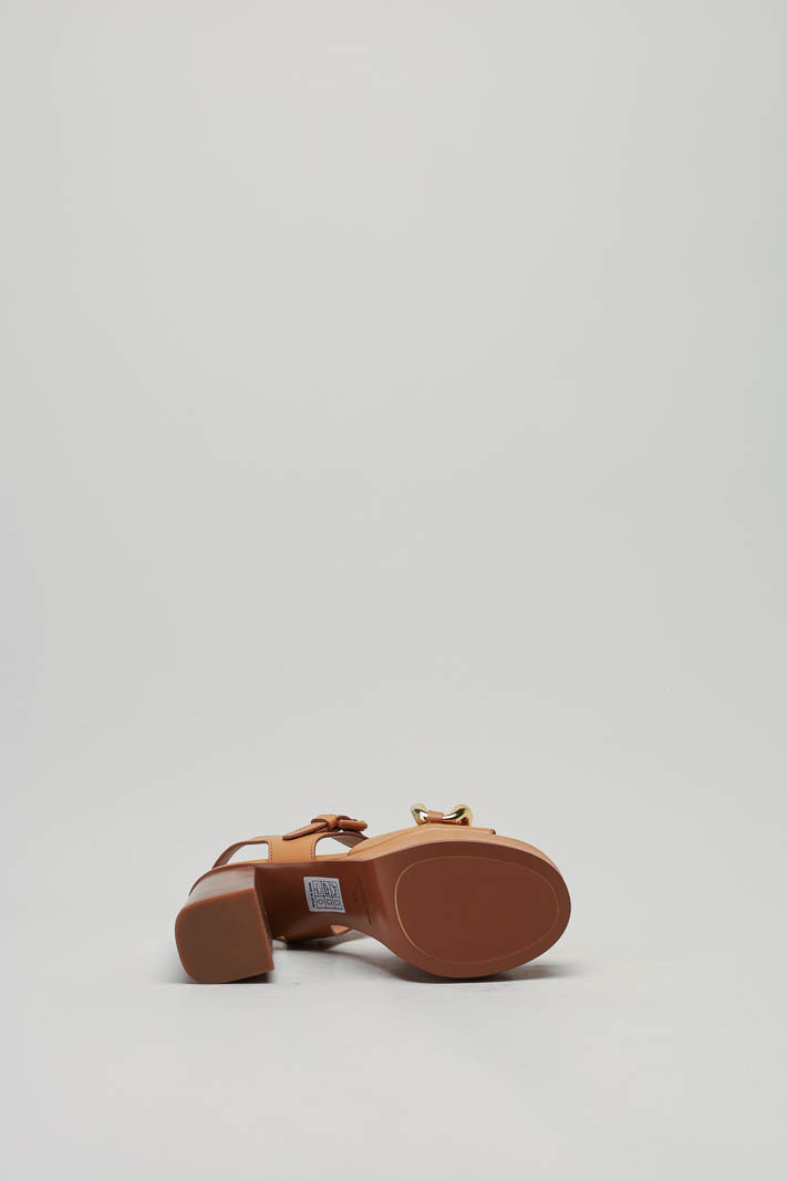 Cognac Sandaal hak image
