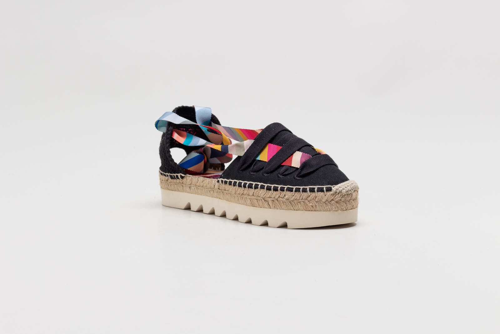 Zwart Espadrille