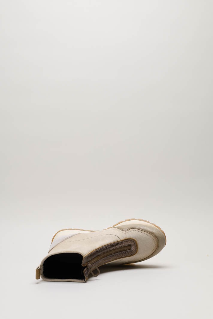 Lichtbeige Enkellaars plat image