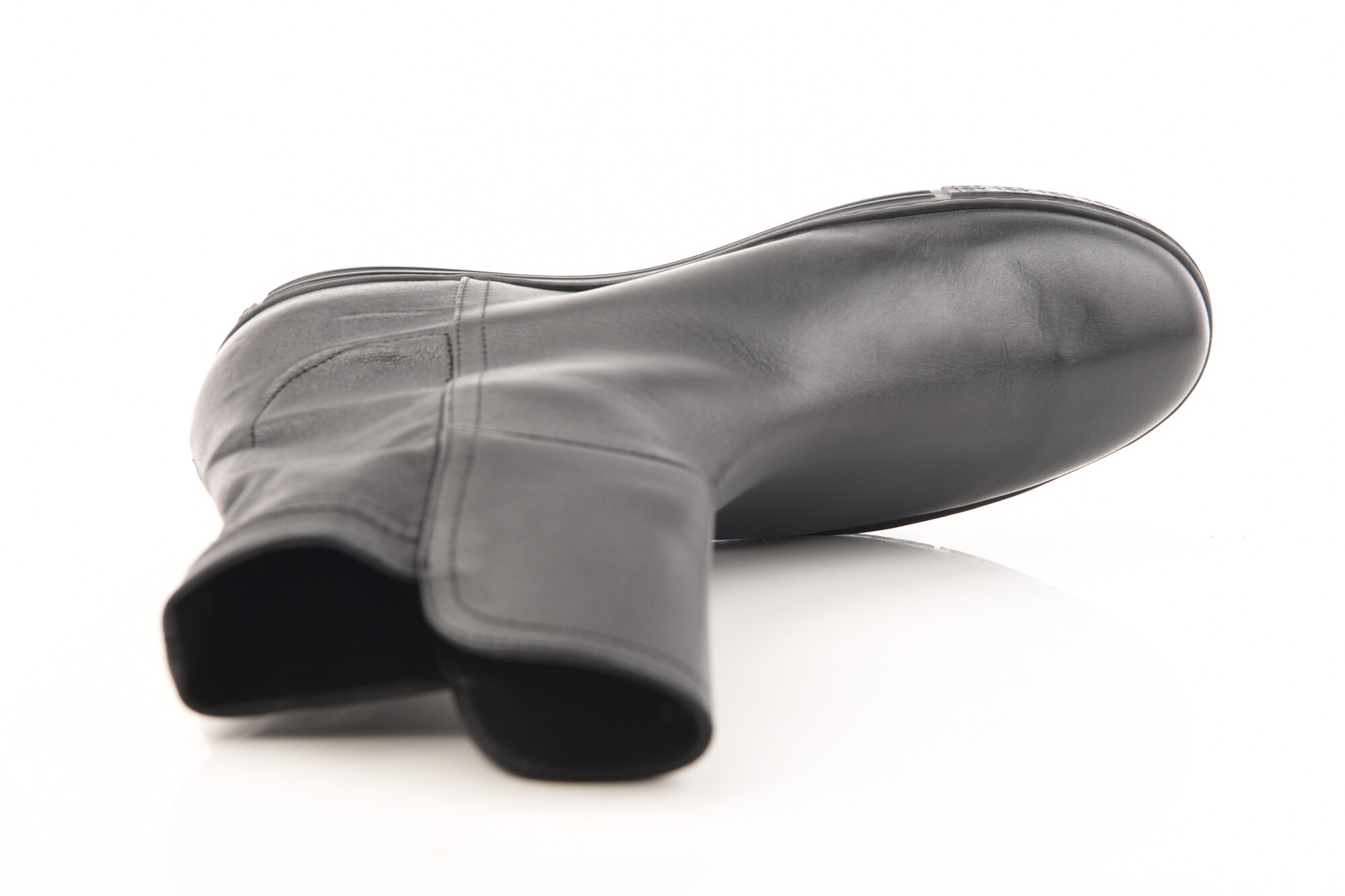 Zwart Enkellaars plat image