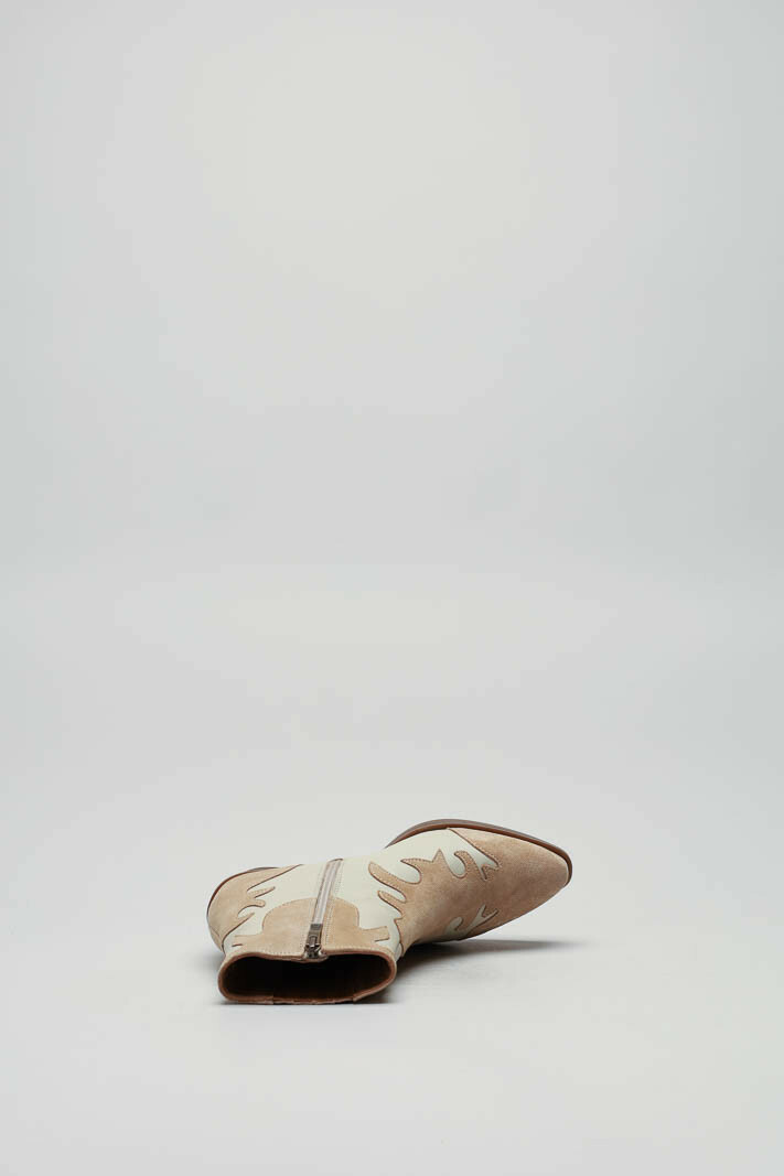 Beige Enkellaars hak image