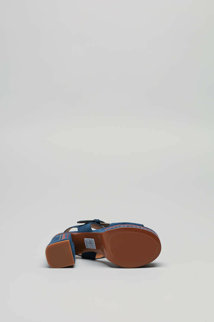 Lichtblauw Sandaal hak image