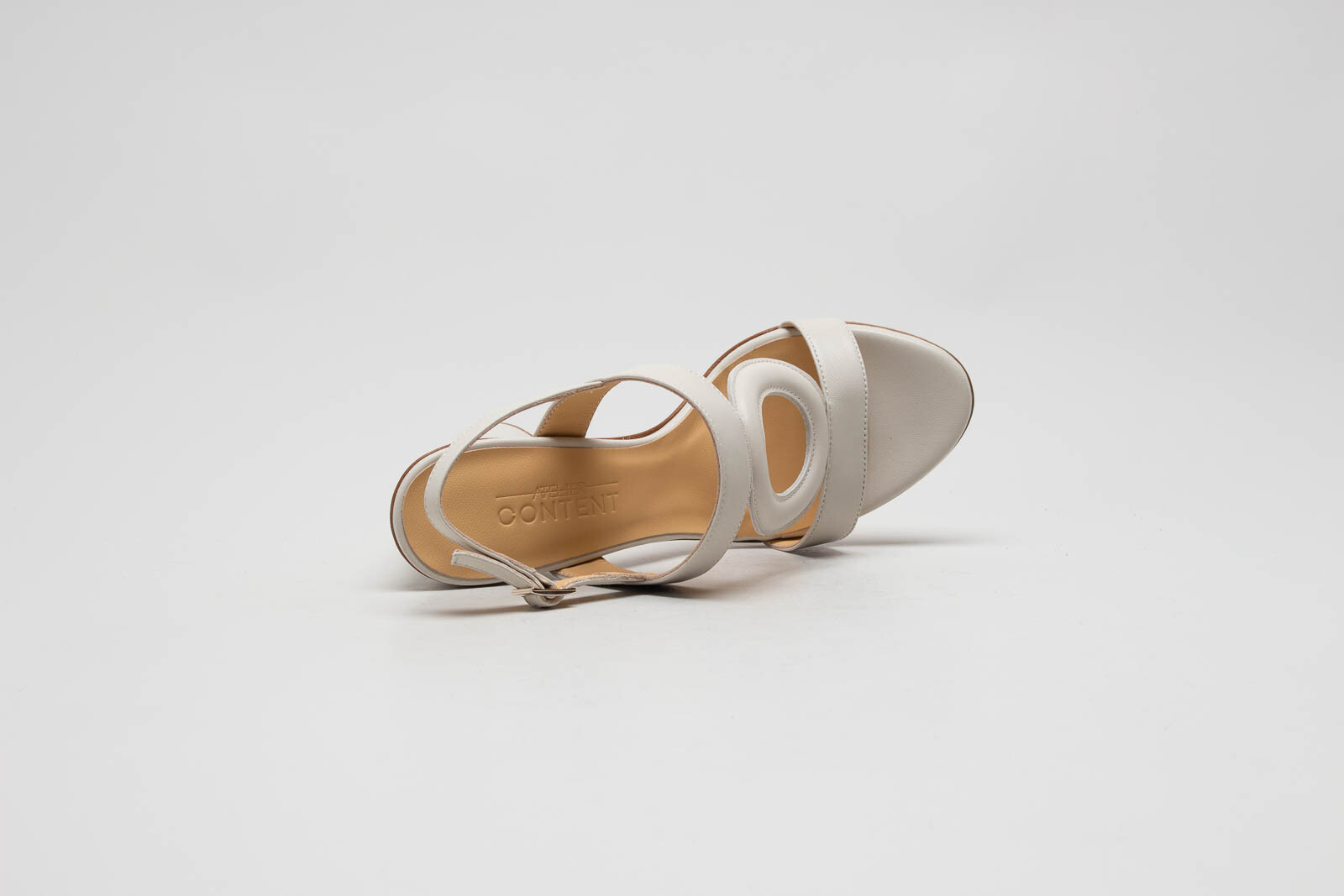 Ecru Sandaal hak image