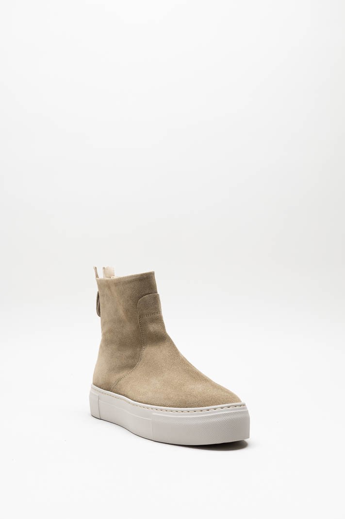 Beige Enkellaars plat image