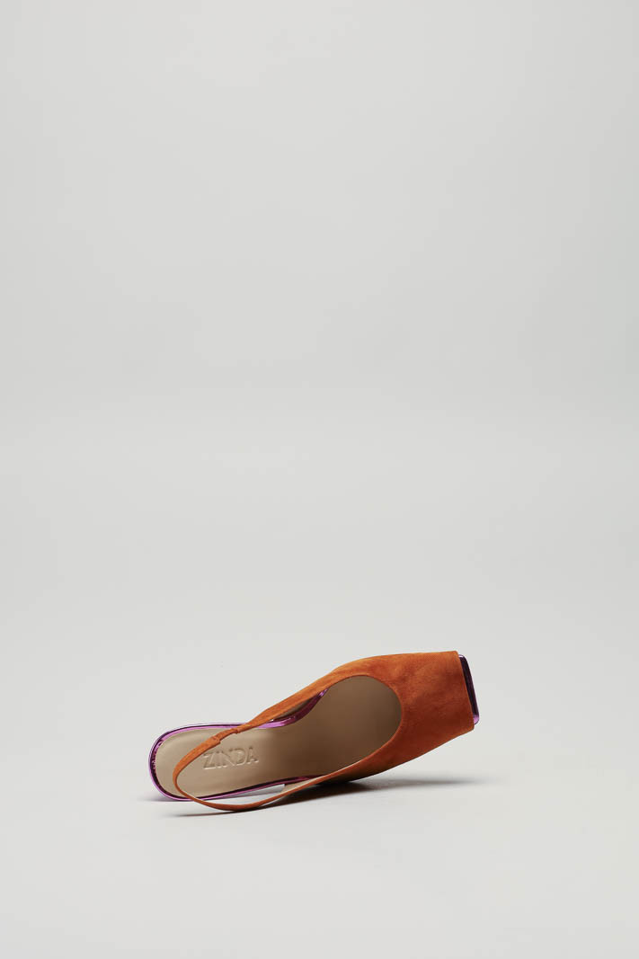 Cognac Sandaal hak image