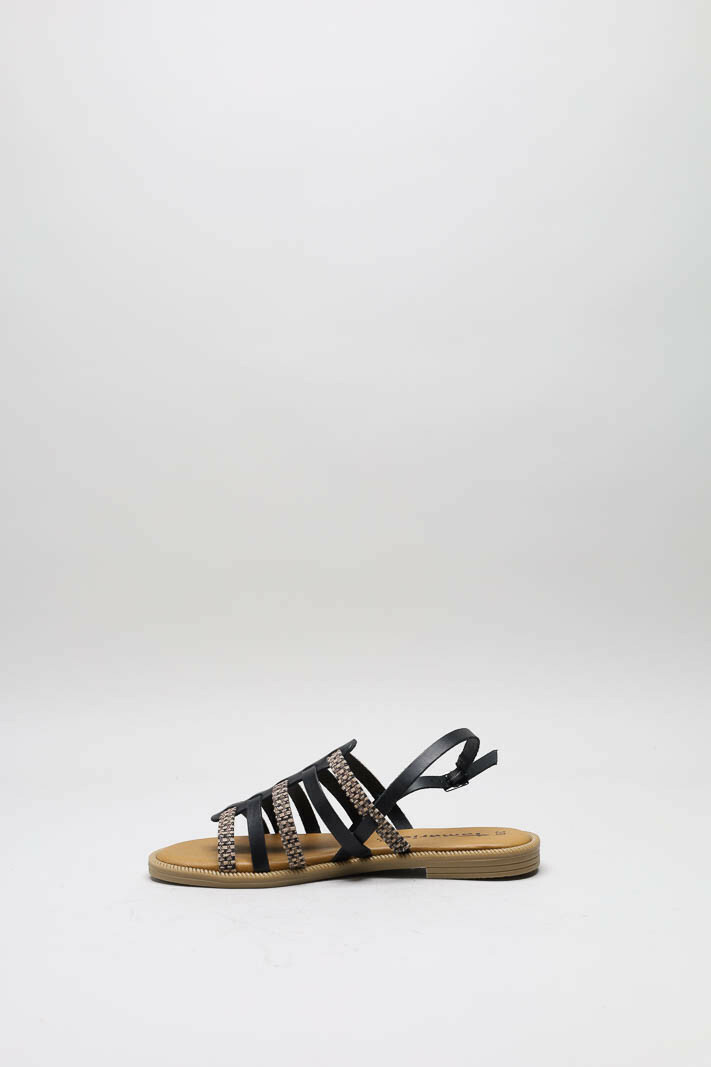 Zwart Sandaal plat image