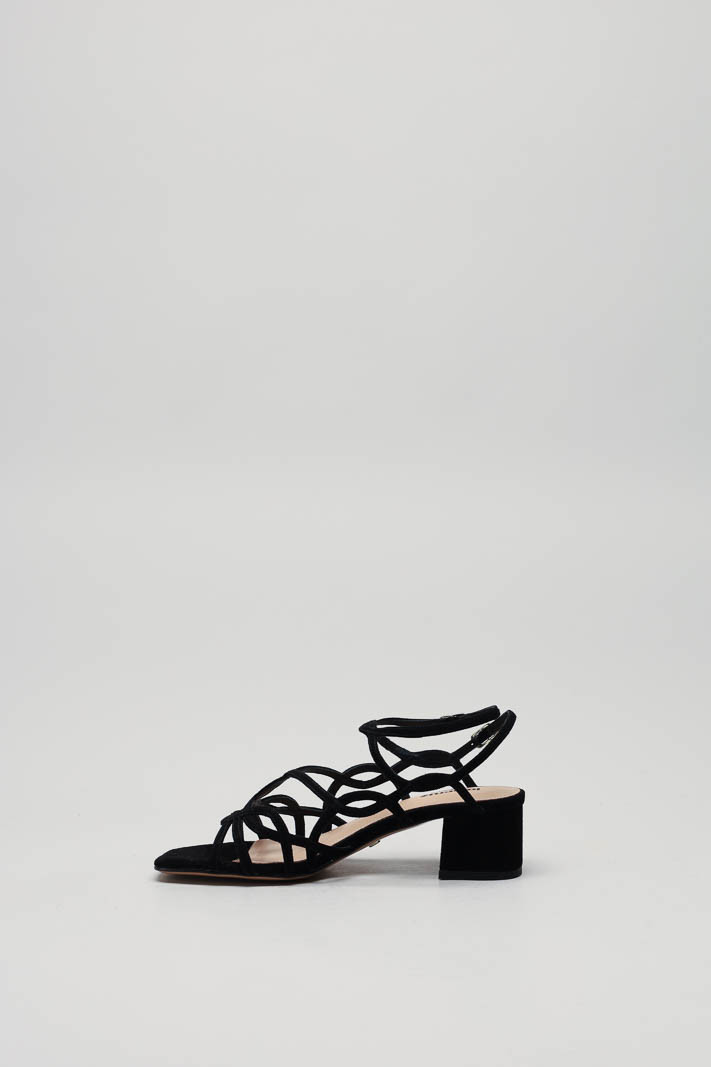 Zwart Sandaal hak image