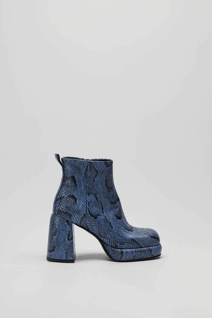 Blauw Enkellaars hak