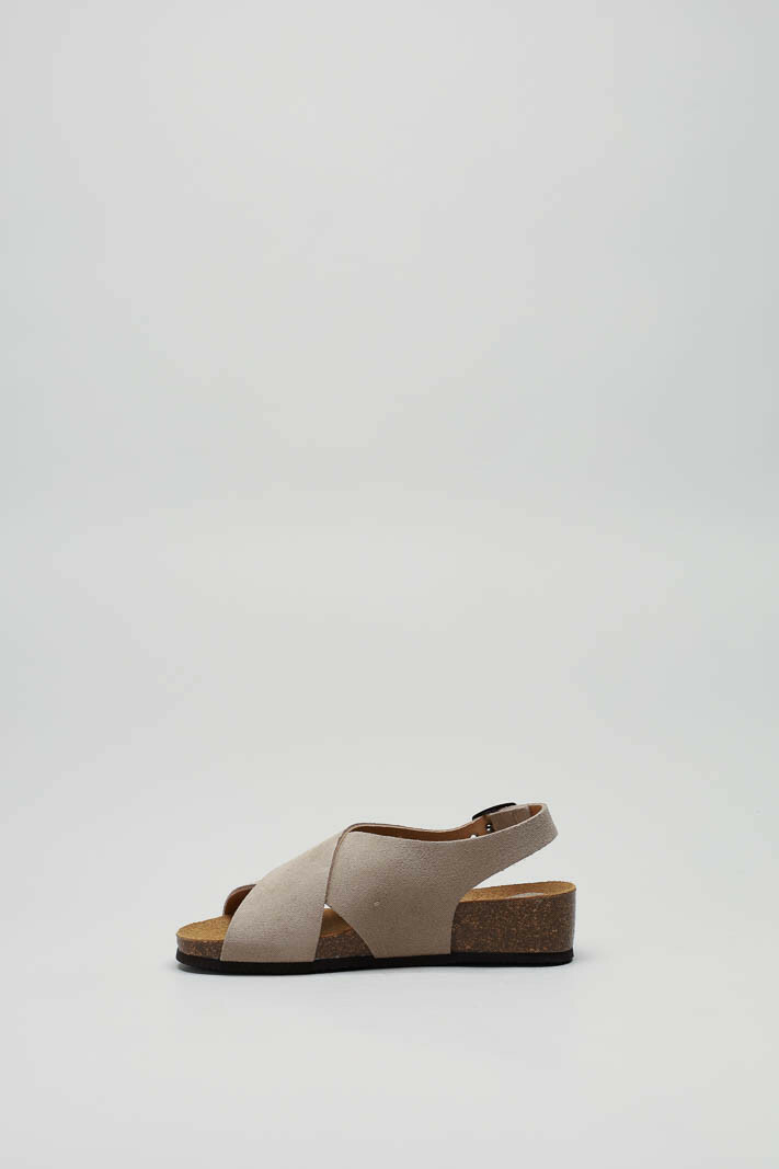 Taupe Sandaal plat image