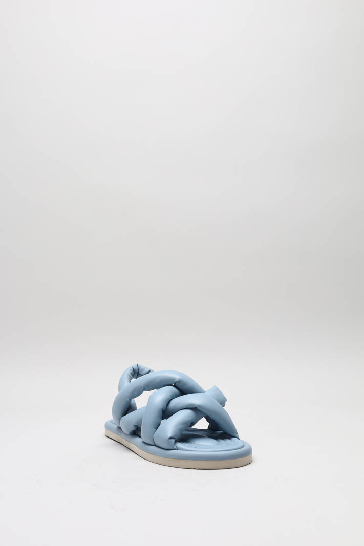 Lichtblauw Sandaal plat image