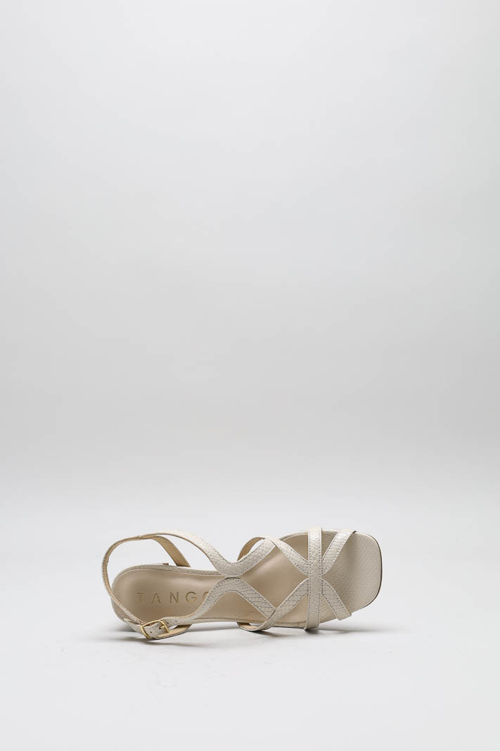 Ecru Sandaal hak image