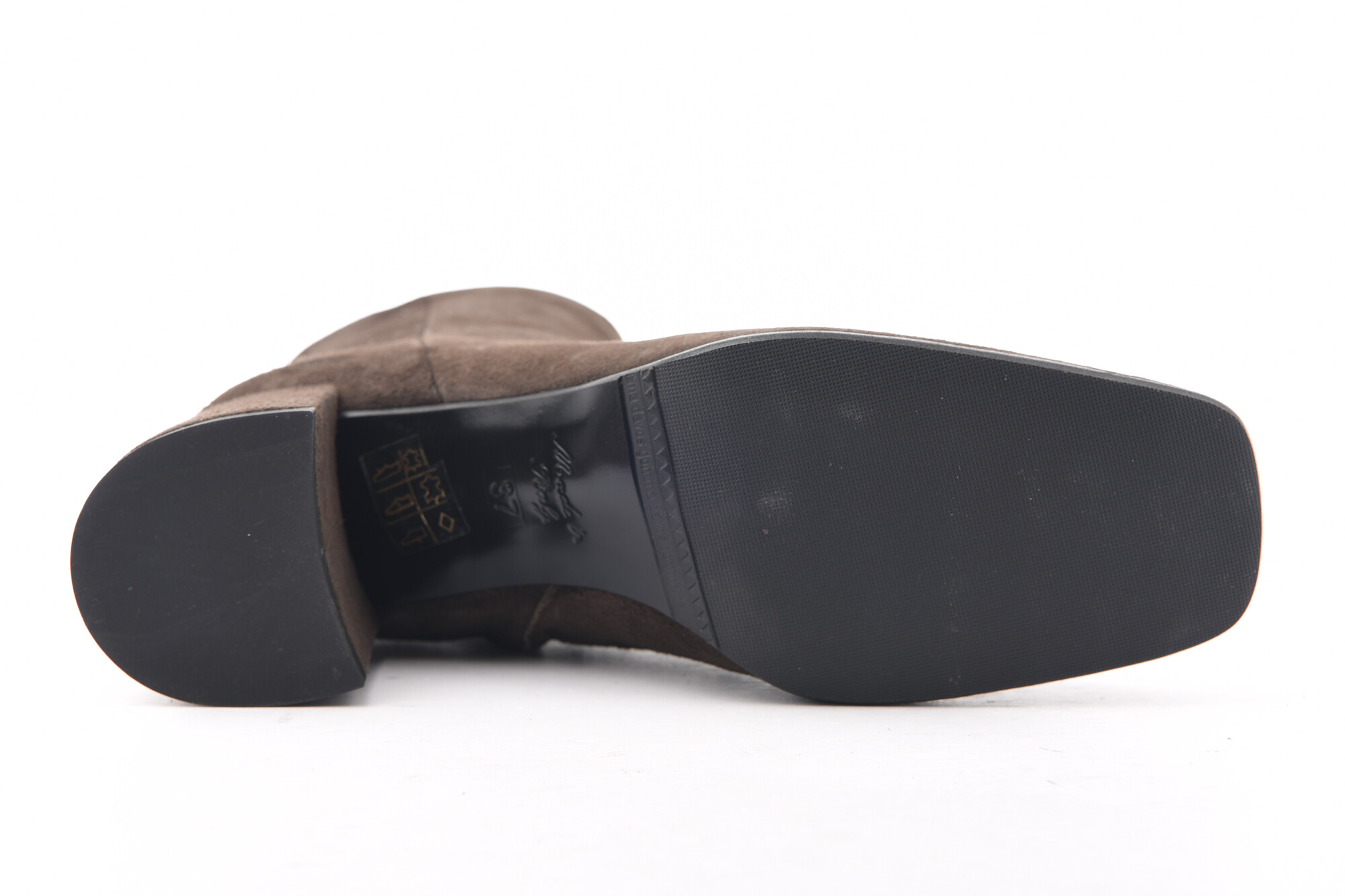 Donkerbruin Enkellaars hak image