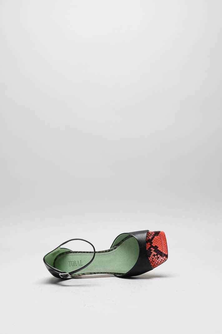 Zwart Sandaal hak image