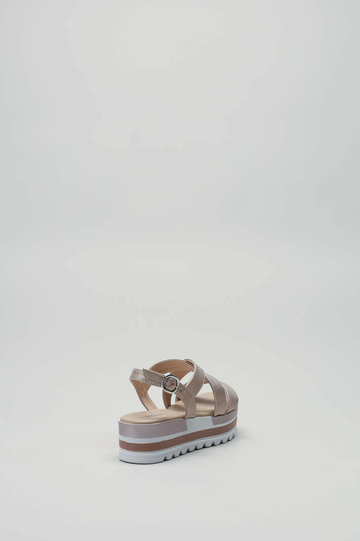 Taupe Sandaal plat image