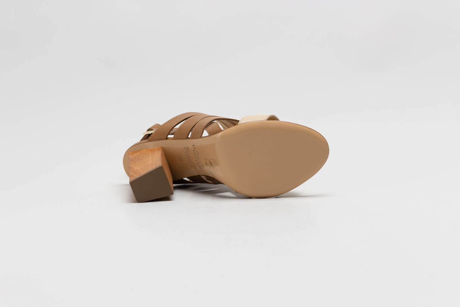 Cognac Sandaal hak image