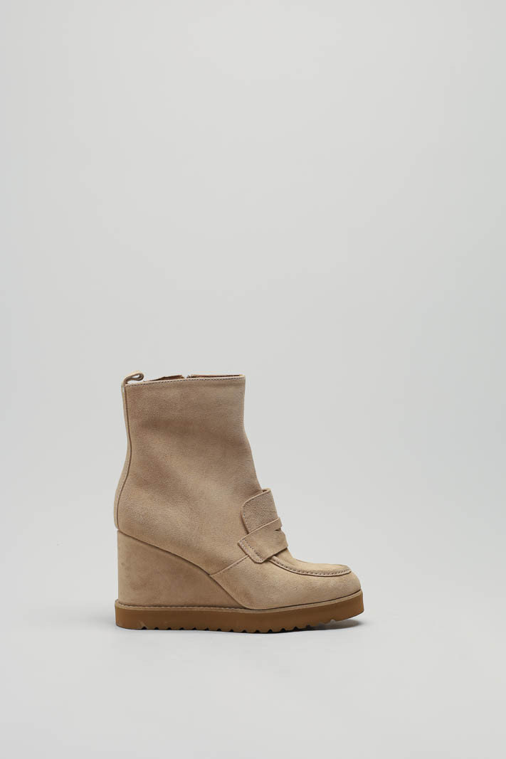 Beige Enkellaars hak image