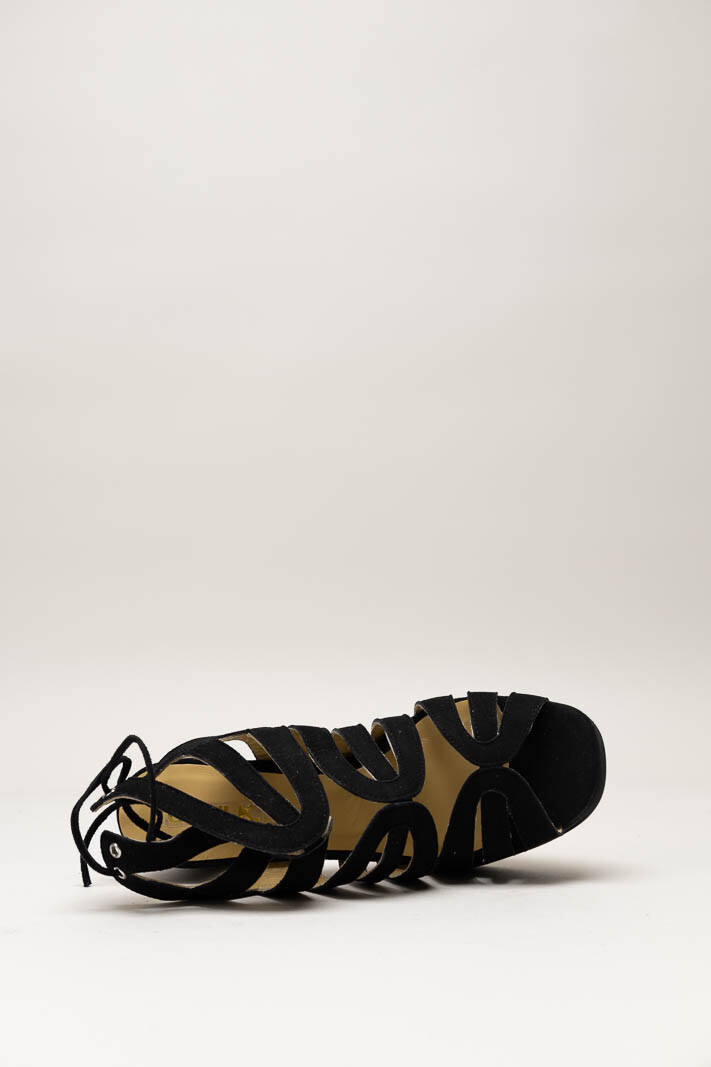 Zwart Sandaal hak image