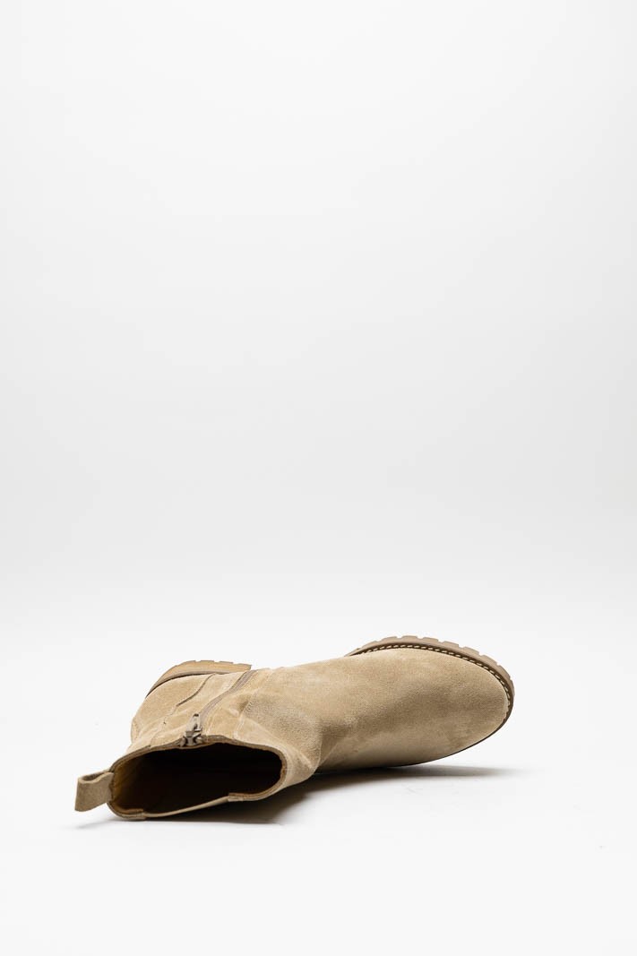 Beige Enkellaars plat image