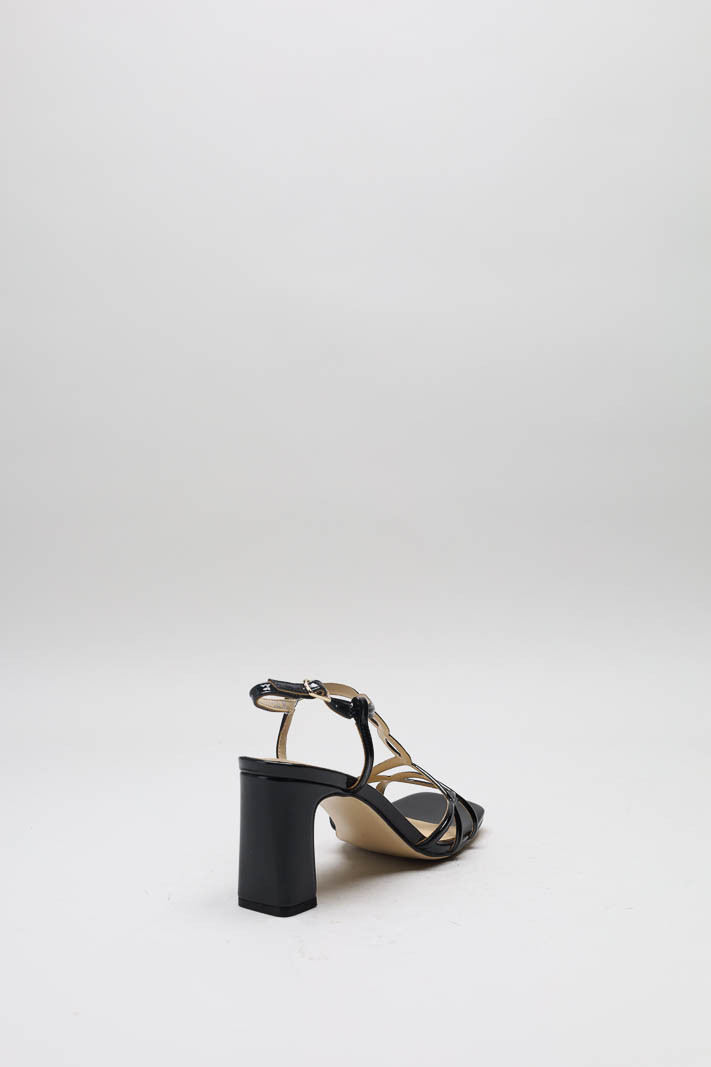 Zwart Sandaal hak image