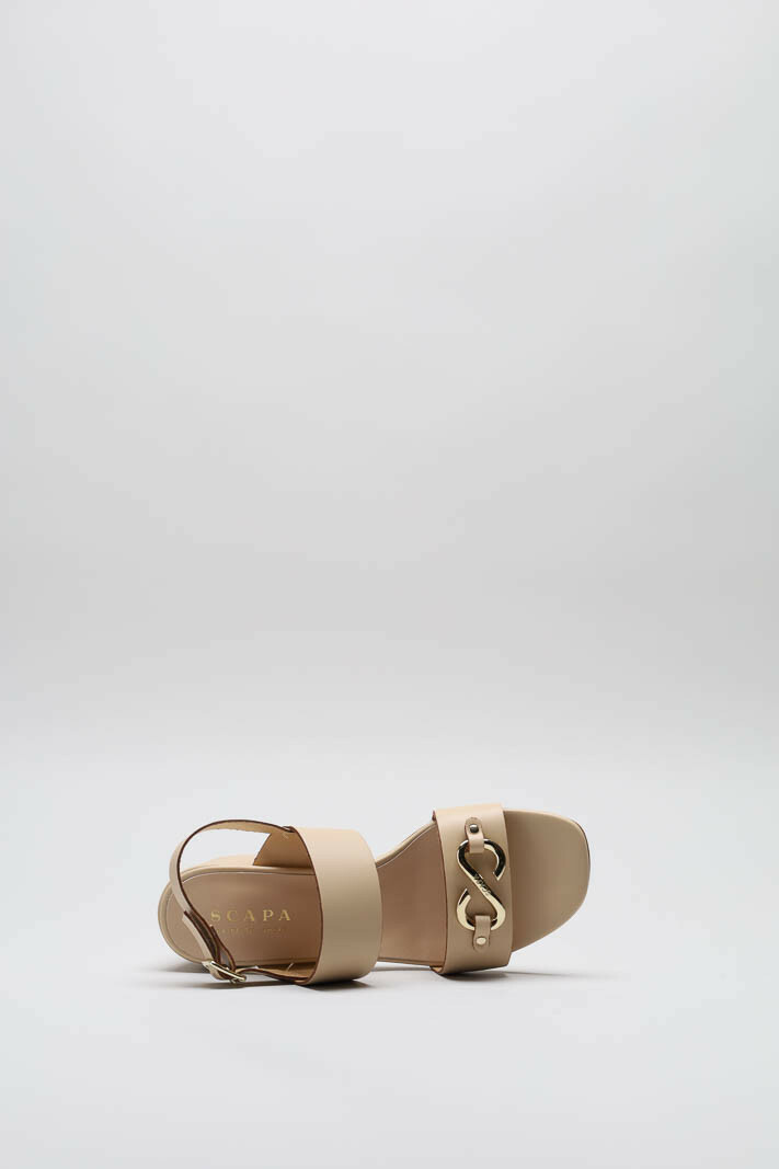 Beige Sandaal hak image